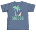 SIDOGS Color Small Logo Tee, a Blue Jean Comfort Colors Unisex Tee (back-view)