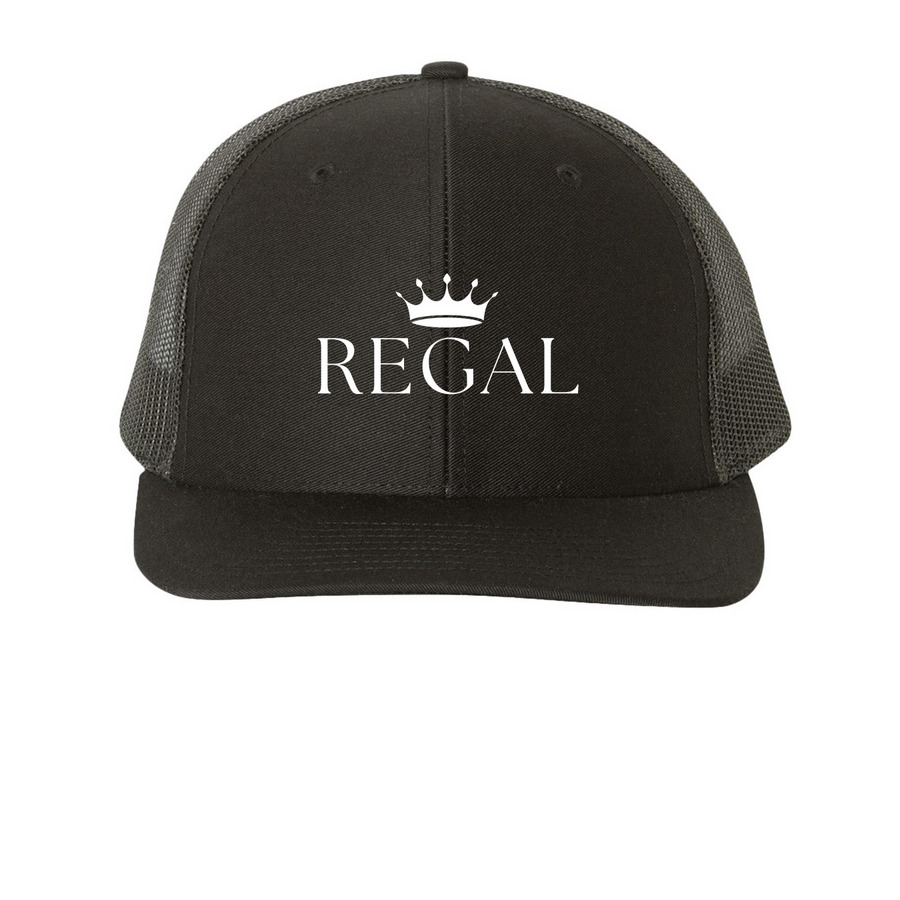 Agent On-the-Go Collection, a Black Printed Snapback Trucker Cap