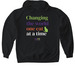 Changing the World One Cat at a Time Apparel, a Black Gildan Softstyle Pullover Hoodie