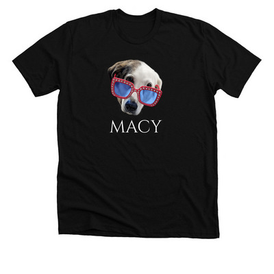 Macy Mater, a Solid Black Blend Premium Unisex Tee