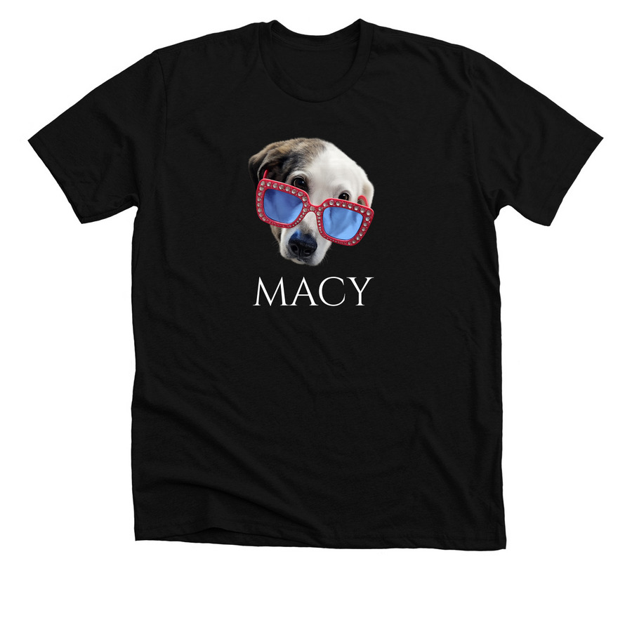 Macy Mater, a Solid Black Blend Premium Unisex Tee