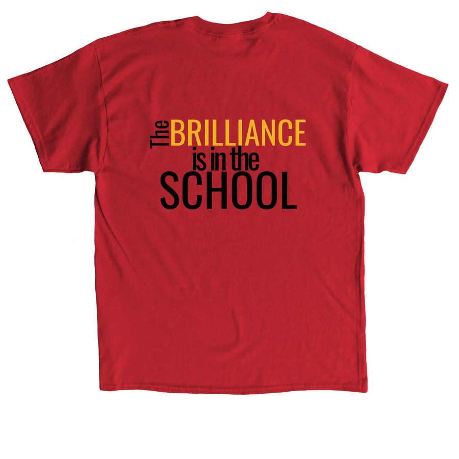 P.S. 319 BRILLIANCE TEE, a Red Classic Unisex Tee (back-view)