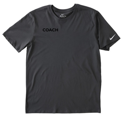 Flagler Bulldogs Coach Tee&nbsp;, a Anthracite Nike Dri-FIT Jersey Blend Performance Tee