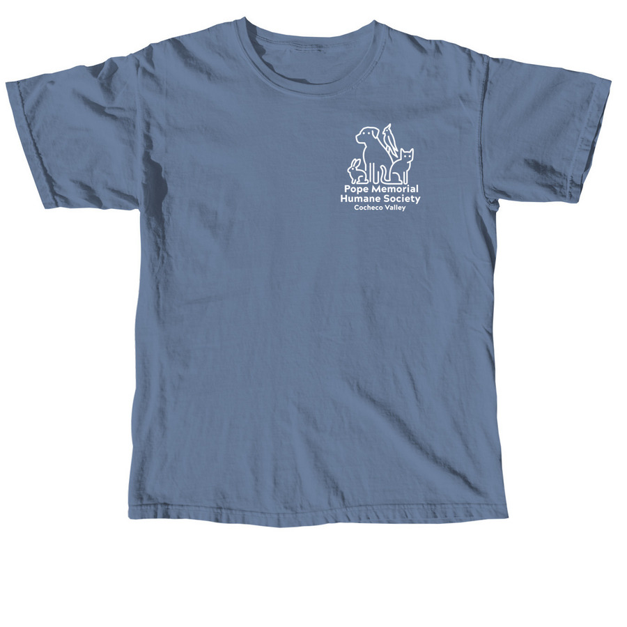Ask Me About My Adoptable Dog Tees, a Blue Jean Comfort Colors Unisex Tee