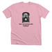 KBOO's 2025 Pride Merch, a Heather Pink Premium Unisex Tee