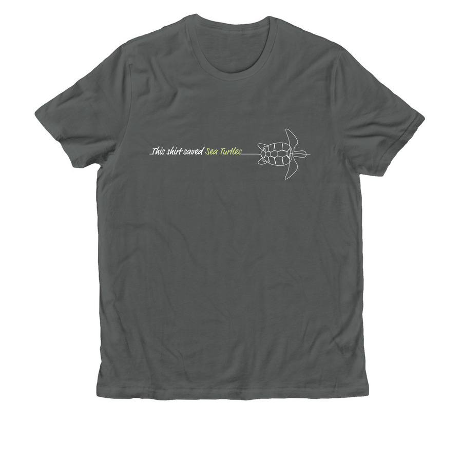 This Shirt Saved Sea Turtles, a Terrain Grey Allmade Organic Cotton Unisex Tee