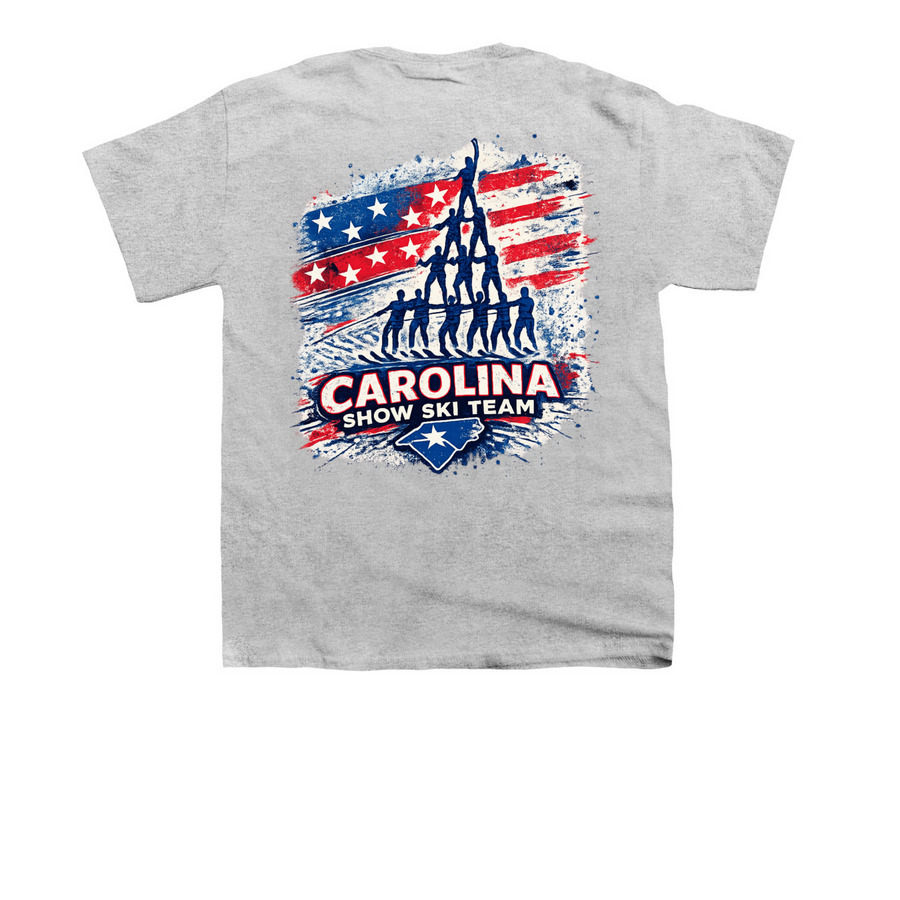 Splatter Logo, a Sport Grey Youth Unisex Tee (back-view)