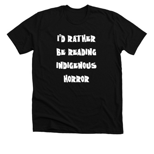 Rather Be Reading IH, a Solid Black Blend Premium Unisex Tee