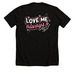 Love me Always!, a Solid Black Blend Premium Unisex Tee (back-view)
