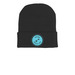 HFF Logo Beanie, a Black Printed Cuffed Beanie