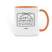Jewish Mother Mug, a Orange Two-Tone Ceramic Mug