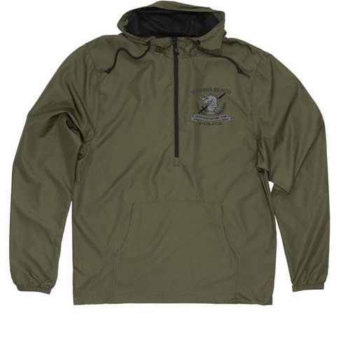 Windbreaker- blackout front, a Army Quarter-Zip Windbreaker