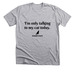 I'm Only Talking to My Cat Today, a Athletic Heather Premium Unisex Tee