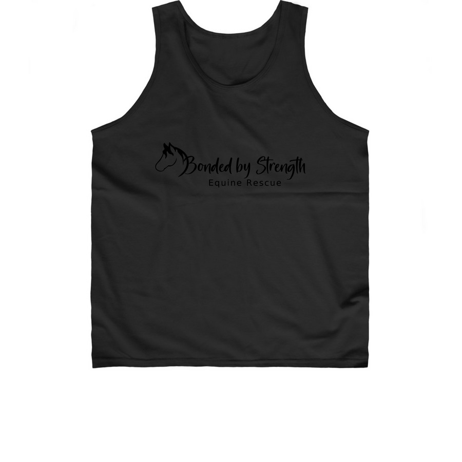 Bonded by Strength Equine Resuce, a Black Classic Unisex Tank Top
