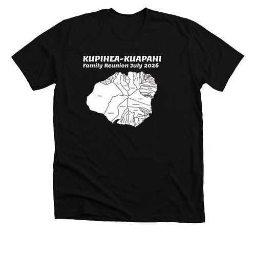 2026 Kupihea-Kuapahi Reunion Shirts, a Solid Black Blend Premium Unisex Tee