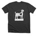 Boer Goat Heart, a Dark Grey Heather Premium Unisex Tee