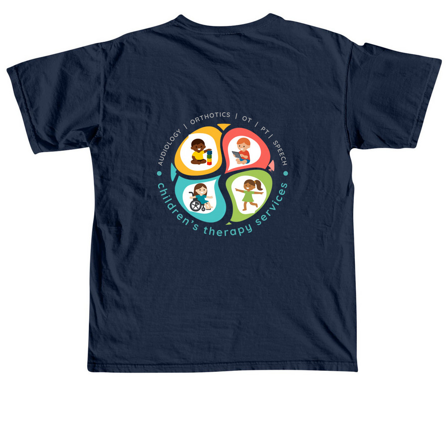 Mary Bridge Rehab SLC - Every Step (3), a True Navy Comfort Colors Unisex Tee (back-view)