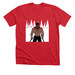 Ice skate uphill, a Heather Red Premium Unisex Tee
