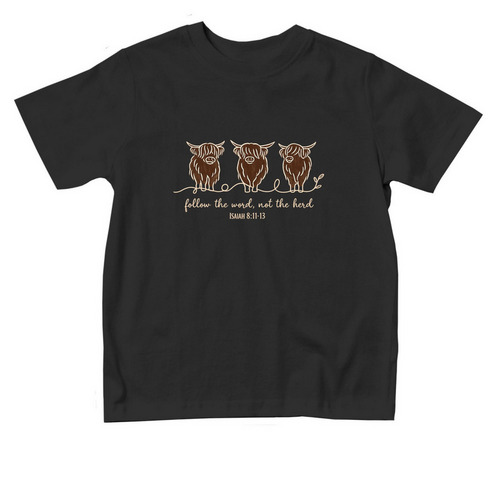 Follow The Word- Toddler, a Black Toddler Tee