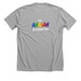 Defying Labels, Creating Possibilities, a Athletic Heather Premium Unisex Tee (back-view)