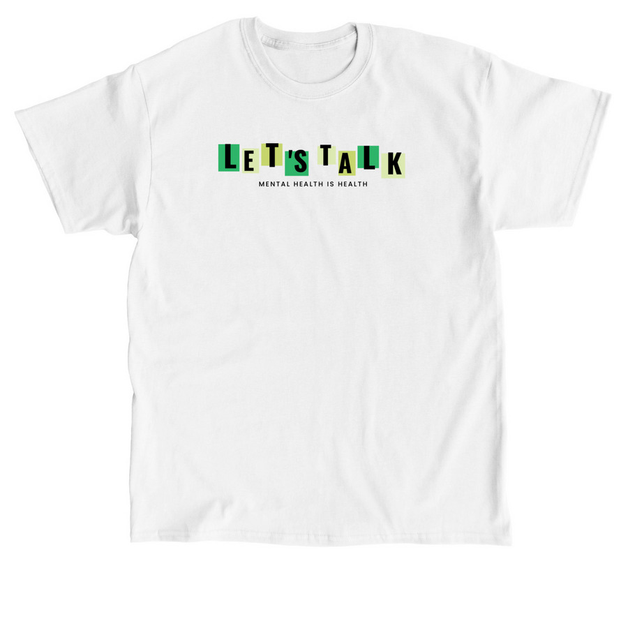 Let's Talk, a White Classic Unisex Tee