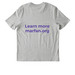 2026 Marfan Awareness Month Community Tee&nbsp;, a Cool Heather Grey Stanley/Stella Unisex Creator 2.0 Tee (back-view)