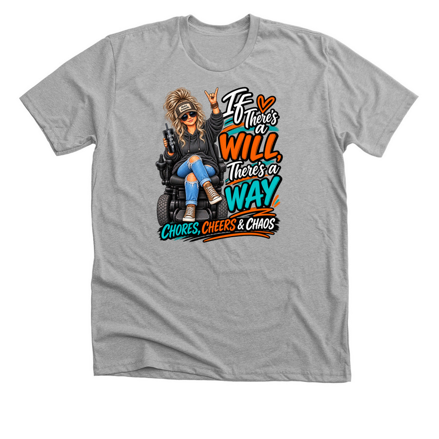 Will and way, a Athletic Heather Premium Unisex Tee