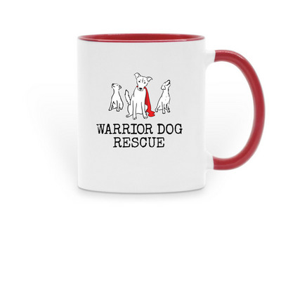WDR/HASRA Mug, a Red Two-Tone Ceramic Mug