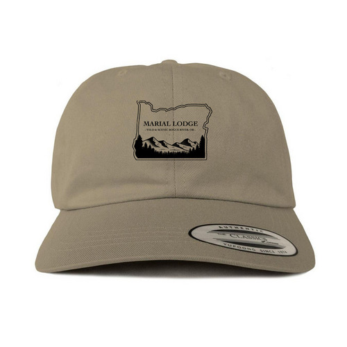 Marial Lodge Hats, a Khaki Printed Classic Baseball Cap