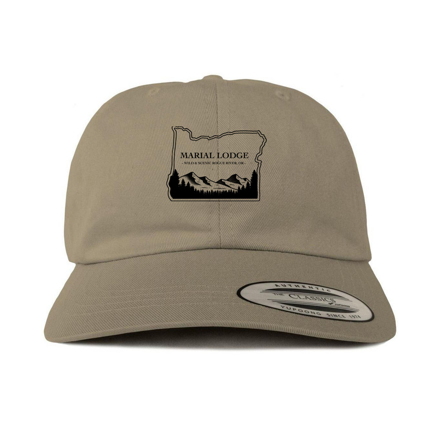 Marial Lodge Hats, a Khaki Printed Classic Baseball Cap