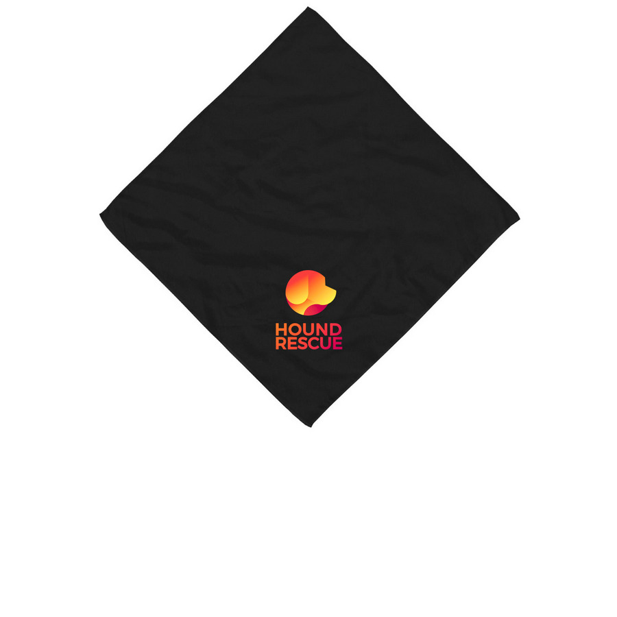 Rescue Looks Good on You, a Black Cotton Bandana