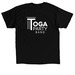 Toga Party Security, a Black Classic Unisex Tee (back-view)