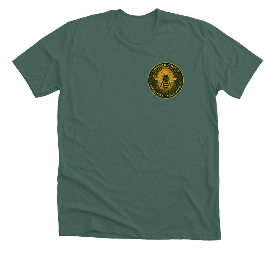 NCBA Tops, a Heather Forest Premium Unisex Tee