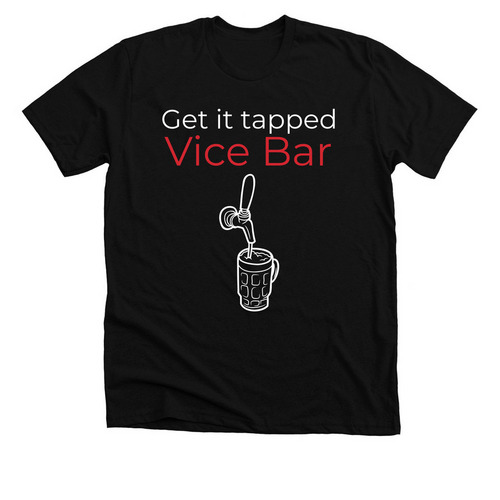 Get it tapped Vice bar, a Solid Black Blend Premium Unisex Tee
