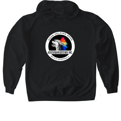 ACUTIENAMEDSTEWIE INC. SWEATSHIRT, a Black Gildan Softstyle Pullover Hoodie
