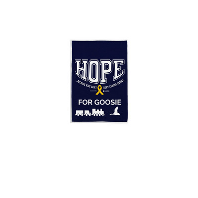 Goosie Flag, a White 12" x 18" Yard Flag