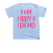 I Am Libby?s Friend! (On back), a Light Blue Youth Unisex Tee (back-view)