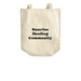 POWWOW GIRLIES Tote Bags, a Natural Over-the-Shoulder Shopping Tote Bag (back-view)
