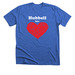 Hubbell Has Heart, a Heather True Royal Premium Unisex Tee