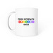 I PUT THE BI IN BIBLE BELT COFFEE MUG, a White Coffee Mug (back-view)