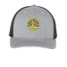 SBACC Trucker Hat, a Heather Grey/ Black Printed Five-Panel Trucker Cap