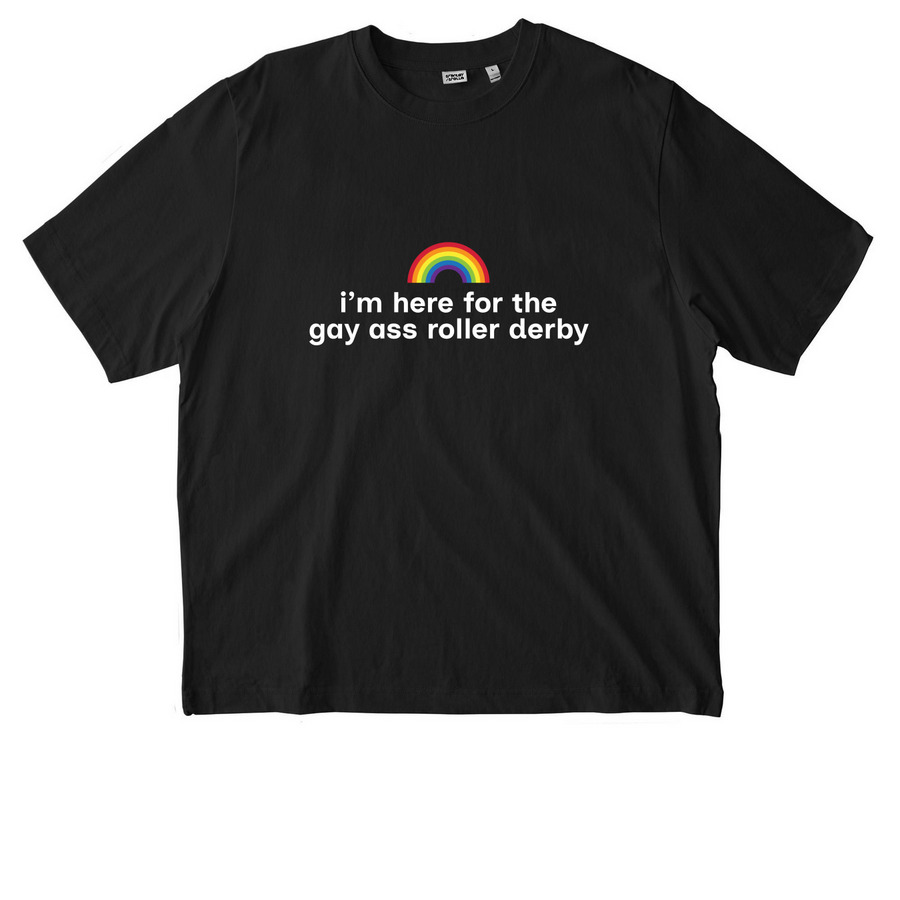 Roller Derby!, a Black Stanley/Stella Unisex Freestyler Heavyweight Tee