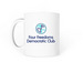Four Freedoms Mug, a White Coffee Mug (back-view)