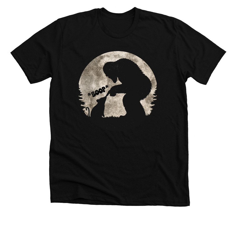 Midnight Boops, a Solid Black Blend Premium Unisex Tee