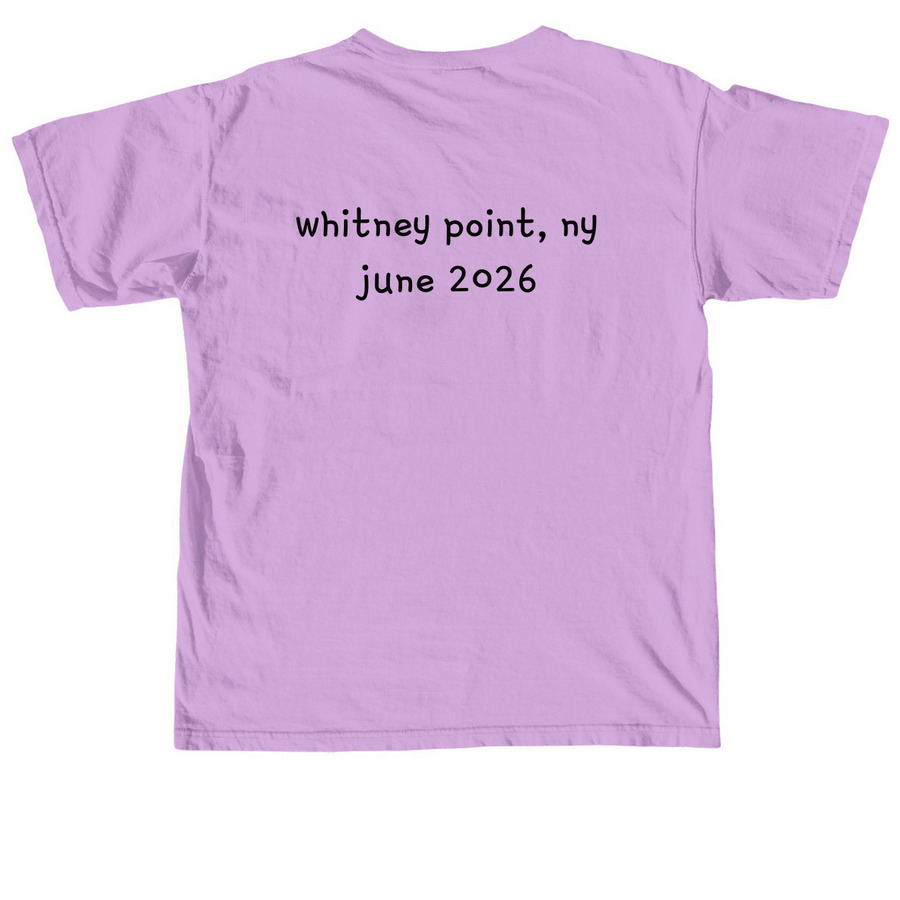 matt's survivor: season four, a Neon Violet Comfort Colors Unisex Tee (back-view)