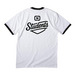 Students: Young & Bold I, a White/ Jet Black Cotton Ringer Tee (back-view)