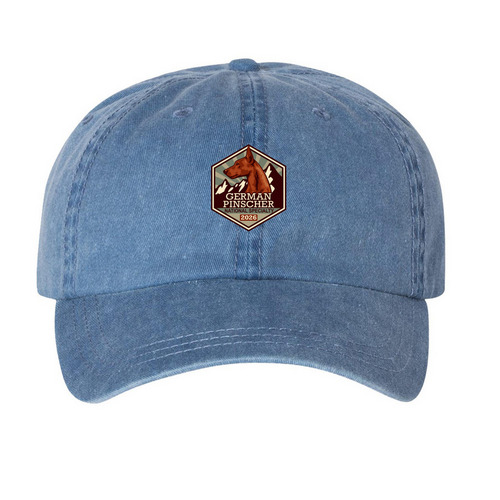 2026 GPCA National Logo Hats, a Royal Blue Printed Pigment Dye Baseball Cap