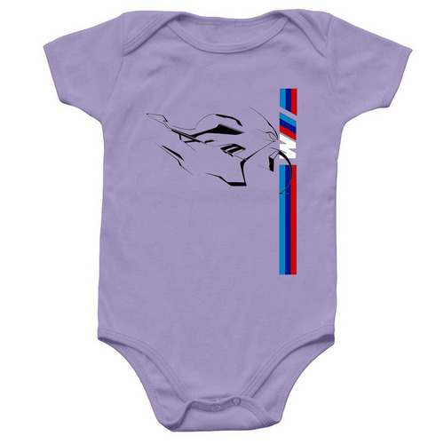 Baby S1k, a Lavender Infant Onesie