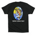 Protect Native Trout - Back Design Black, a Vintage Black Premium Cotton Tee (back-view)