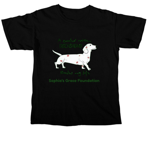 Spoiled Dachshund 2025, a Black Comfort Colors Unisex Tee